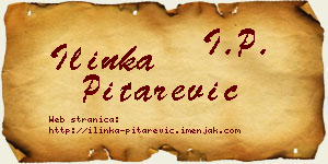 Ilinka Pitarević vizit kartica
